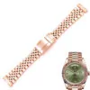 1 copy Rose Gold Strap Bracelet Jubilee for Rolex Datejust 19,20mm Stainless Steel