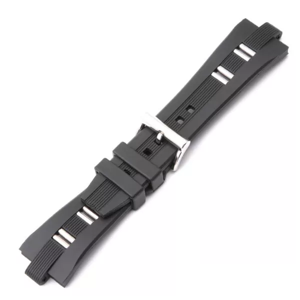 26mm-de-haute-qualit-bracelet-en-silicone-noir-pour-Bvlgari-montre-bracelet-tanche-plong-e-Montre-3 Rubber & Stainless Steel Strap for Bvlgari Diagono 42mm