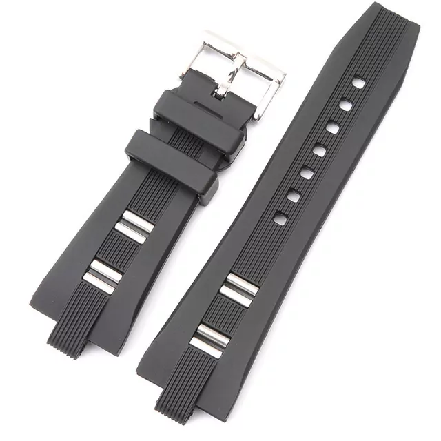 BVL Rubber Diagono42 Rubber & Stainless Steel Strap for Bvlgari Diagono 42mm