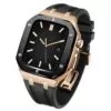 rubber strap 19_stainless-steel-latest-for-apple-watch-ba_variants-21 Black Rubber Band & Rose Gold Royal Oak Case for Apple iWatch Series