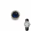 Crown-Cartier-Ronde-42mm-Aftermarket-sapphire1 Silver & Blue Crown Ronde 42mm Cartier Sapphire & Stainless Steel