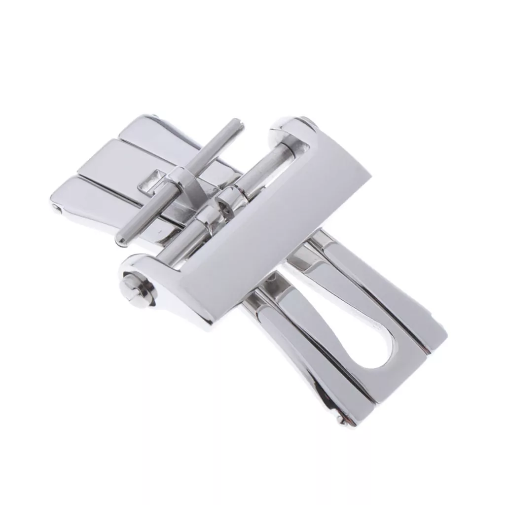 Bracelet-En-Acier-inoxydable-D-ploiement-Papillon-Boucle-D-ployante-Fermoir-pour-Blancpain-Montres-Accessoires-20-11 Silver Butterfly Folding Buckle For Blancpain - Stainless Steel