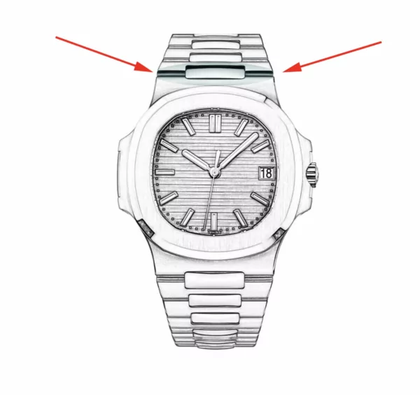 PPPXX-4 Silver Conversion Kit For Patek Philippe Nautilus - Stainless Steel