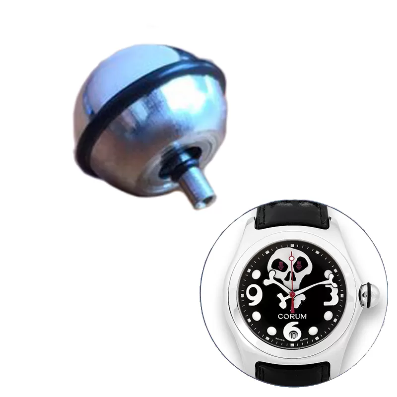 COPS8X-1 Silver Crown for Corum Bubble 8.5mm In Stainless Steel
