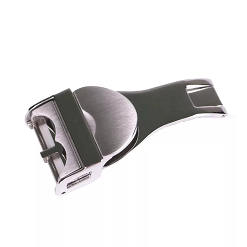 TDBS8E-2 Silver Folding Buckle for Tudor Black Bay, Pelagos Stainless Steel - 18mm