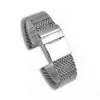 BTSS8X4-8 Silver Mesh Strap Bracelet Strap Bracelet for SuperOcean Heritage Breitling 22, 24mm Stainless Steel