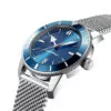 BTSS8X4-4 Silver Mesh Strap Bracelet Strap Bracelet for SuperOcean Heritage Breitling 22, 24mm Stainless Steel