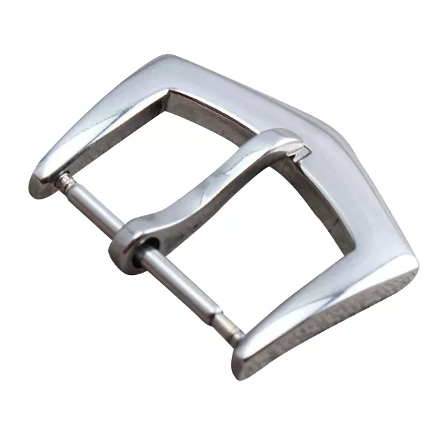 PPBX8E-11 Silver Pin Buckle for Calatrava Patek Philippe Stainless Steel - 16, 18mm