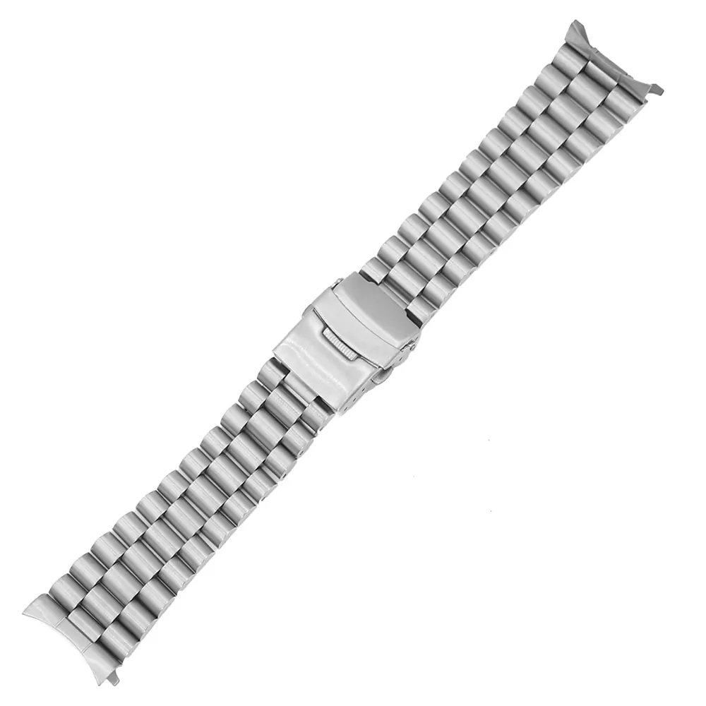 SKSS8X-3 Silver President Strap Bracelet for Seiko 20,22mm In Stainless Steel