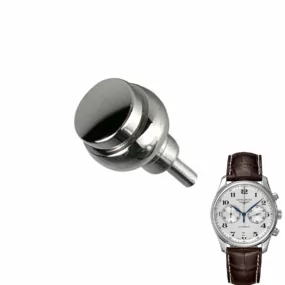 Silver Push Button for Longines Master Collection 40mm In Steel