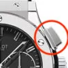 521.NX.1170.LR copy Black Push Button Hublot Classic Fusion In Stainless Steel
