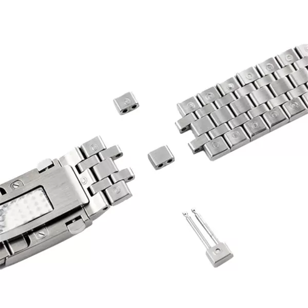 1_20-21mm-bracelet-en-acier-inoxydable-pour-bracelet-homme-pilote-377710-bracelet-de-montre-Mark-17 Silver Strap Bracelet for IWC Pilot Spitfire, Top Gun in Stainless Steel - 20, 21mm