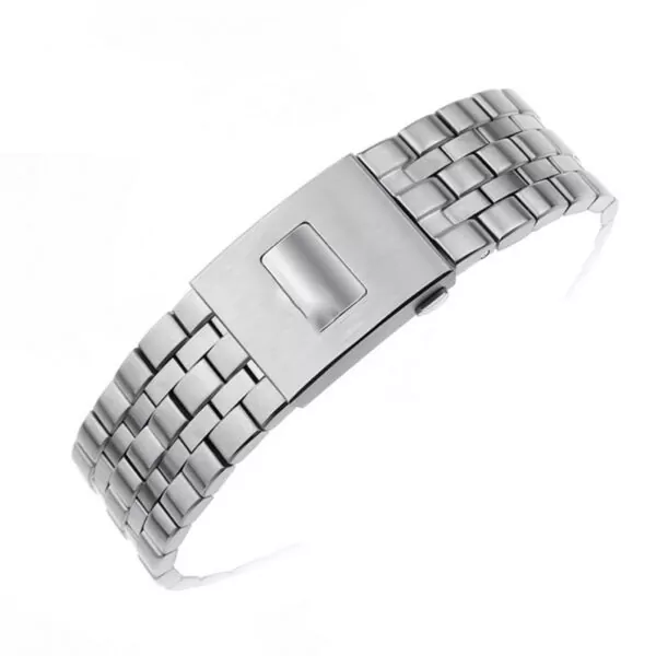 Acier-inoxydable-Bracelets-Pour-IWC-IW377704-01-PILOT-S-Marque-Montres-Bracelet-Hommes-Bracelet-Top-Marque Silver Strap Bracelet for IWC Pilot Spitfire, Top Gun in Stainless Steel - 20, 21mm