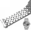 3_Haute-qualit-en-acier-inoxydable-solide-en-acier-ceinture-m-le-pilote-montre-ceinture-marque-17 Silver Strap Bracelet for IWC Pilot Spitfire, Top Gun in Stainless Steel - 20, 21mm