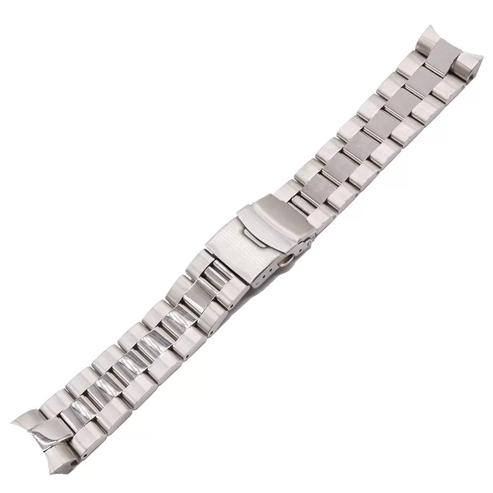 SKSS8i1-1 Silver Strap Bracelet for Seiko Middle Polished In Stainless Steel - 20,22mm