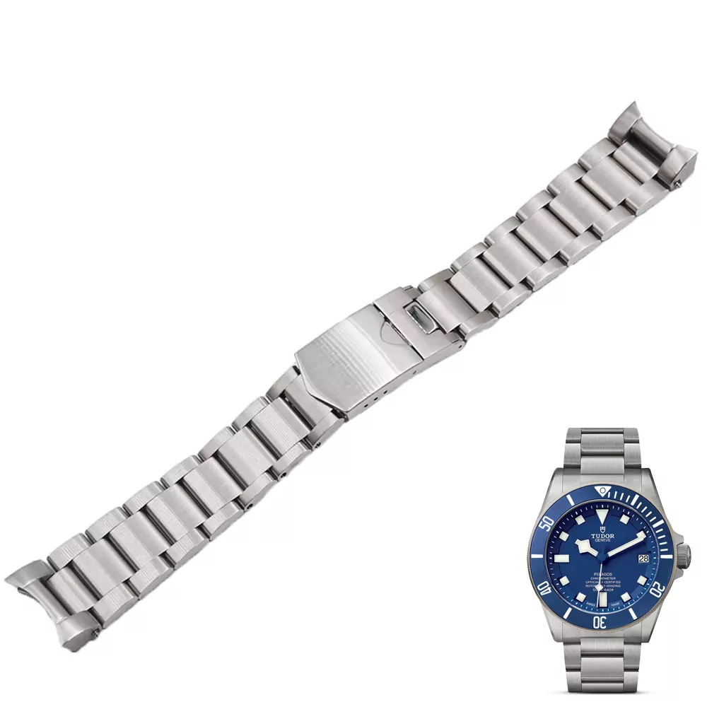 THSS8i-1 Silver Strap Bracelet for Tudor Black Bay, Pelagos in Stainless Steel - 22mm