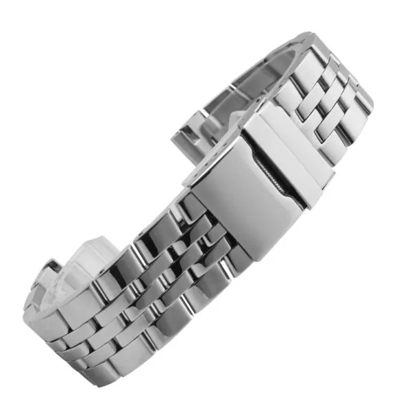BTSS8X-5 Silver Strap Bracelet for Chronomat, Navitimer, Crosswind, Colt Breitling 20, 22, 24mm Stainless Steel