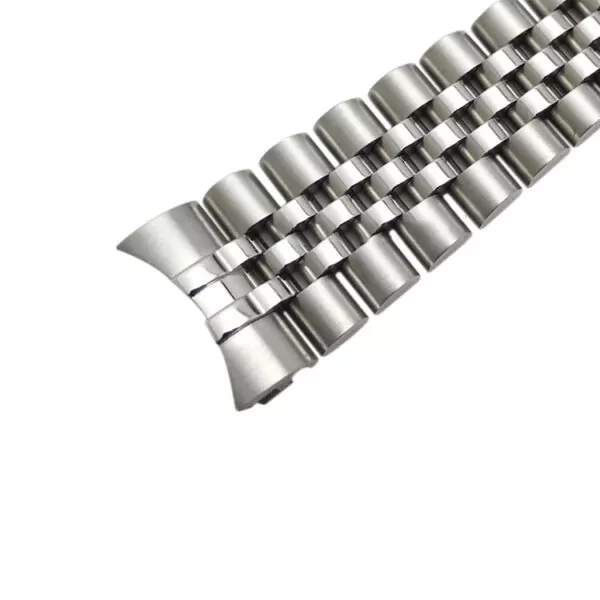 Wathcband-13-17-20mm-de-Haute-Qualit-Argent-en-acier-inoxydable-De-Polissage-Bross-Curved-3 Stainless Steel Bracelet for Rolex President, DateJust, GMT, Submariner...