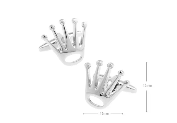 Couronne-boutons-de-manchette-roi-angleterre-de-mariage-Groom-famille-royale-bo-te-cadeau-de-pr Stainless Steel Cufflinks Rolex Crown Look