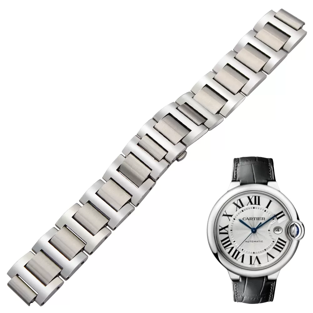 CASS8X2-15 Stainless Steel Strap Bracelet for Cartier Ballon Bleu