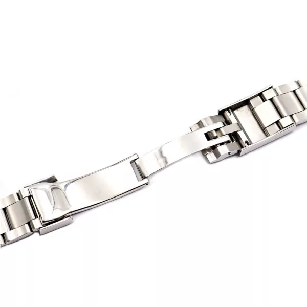 20 21mm Argent Moyen Poli 316L Solide Bande de Montre En Acier Inoxydable Ceinture Bracelet Bracelets Pour Submariner GMT4 Stainless Steel Strap Bracelet for Rolex GMT, Submariner...