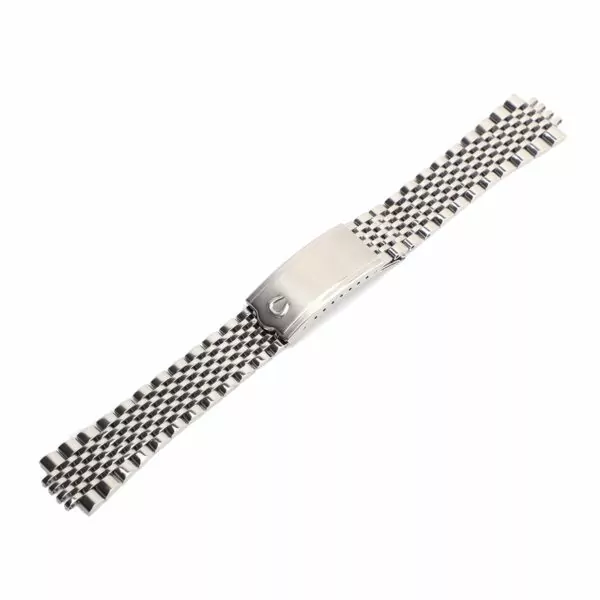 OMSS8G-1 Steel Beads Of Rice Strap Bracelet for Omega Speedmaster, Seamaster 18, 19, 20mm