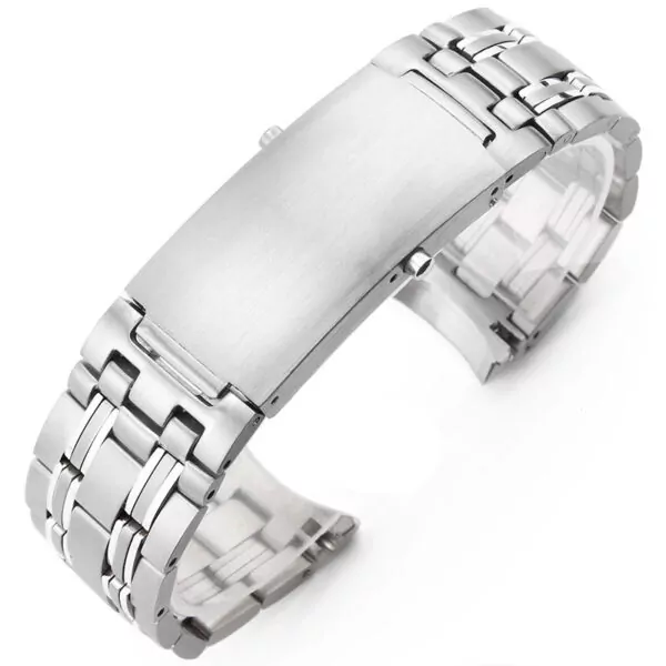 Bracelets-de-montre-en-acier-inoxydable-pour-Bracelet-de-montre-Omega-Seamaster-marque-Bracelet-Bracelet-de Steel Bracelet for Omega Seamaster 007 Planet Ocean GMT Band Push Buckle