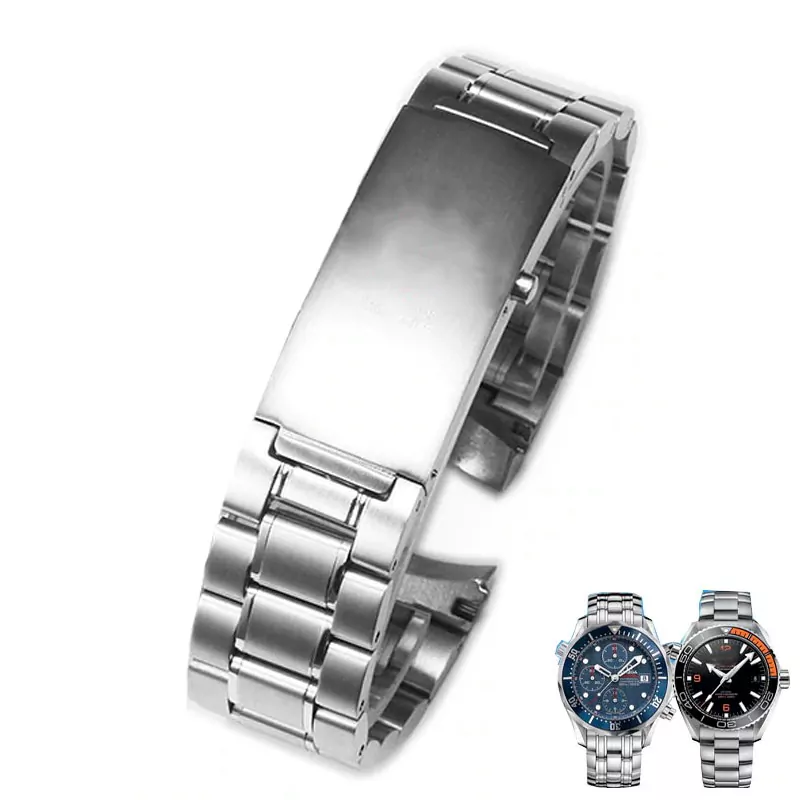 0-mm-22-mm-argent-acier-inoxydable-bracel_main-0 Steel Strap Bracelet for Omega Speedmaster, Seamaster - 20,22mm