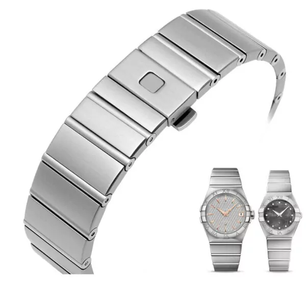 stainless-steel-strap-omega-constallation-25mm-22mm1 Steel Strap Bracelet Omega Constellation 17,23,25mm