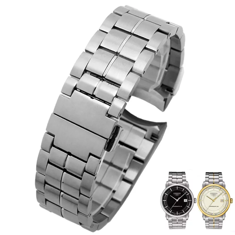T-classic-22mm-tissot-aftermarket-strap Strap Bracelet T-Classic T086407A Stainless Steel - 22mm