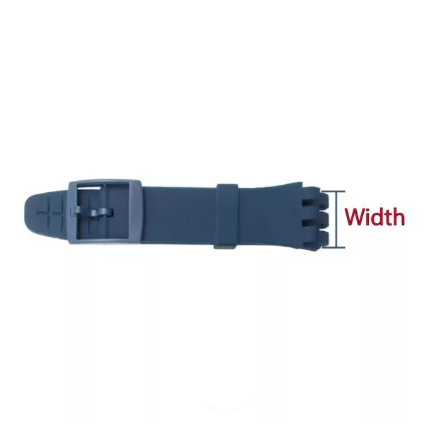 Silicon-Remplacement-strap-Swatch-16-17-18-19-20mm-28 Strap in Brown Silicone for Swatch