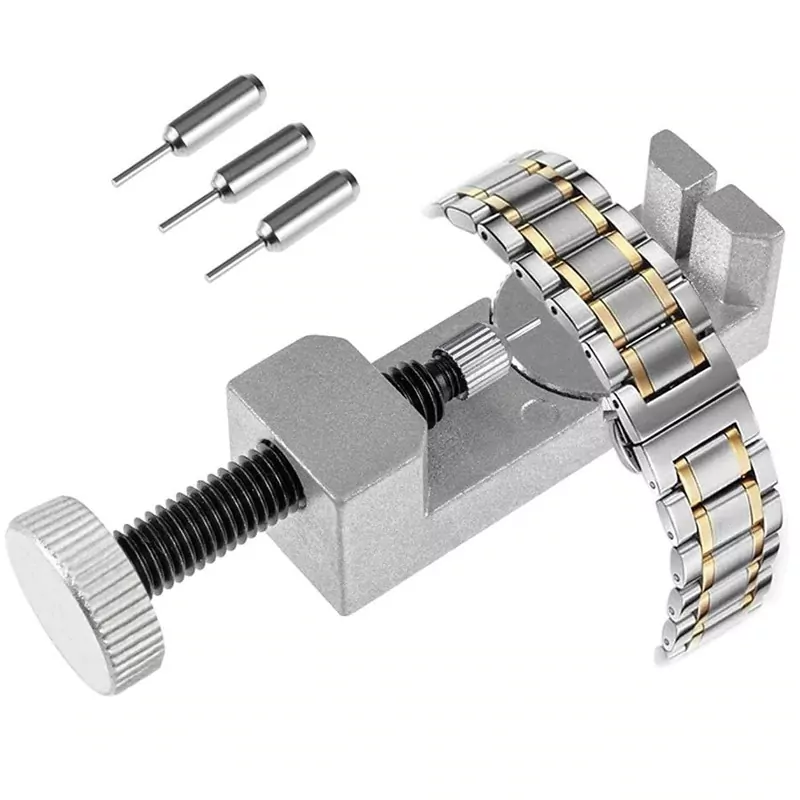 racelet-de-montre-professionnel-brace_main-0 Strap Link Remover 4 Heads In Stainless Steel