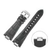 tiffany blue stitching Black & Ice Blue Strap Band for Tissot PRX Bracelet with Quick-Release in Alligator/Crocodile Grain with End Link 26x12mm