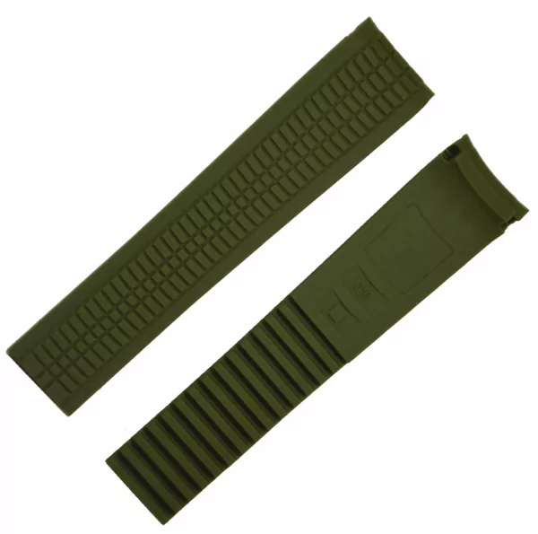 DSC_1070 copy 5 Tropical Green Rubber Strap Bracelet for Patek Philippe Aquanaut