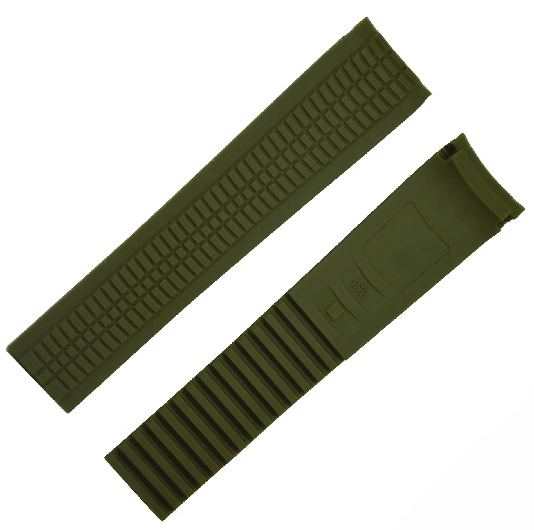 Tropical Green Rubber Strap Bracelet for Patek Philippe Aquanaut - Image 2