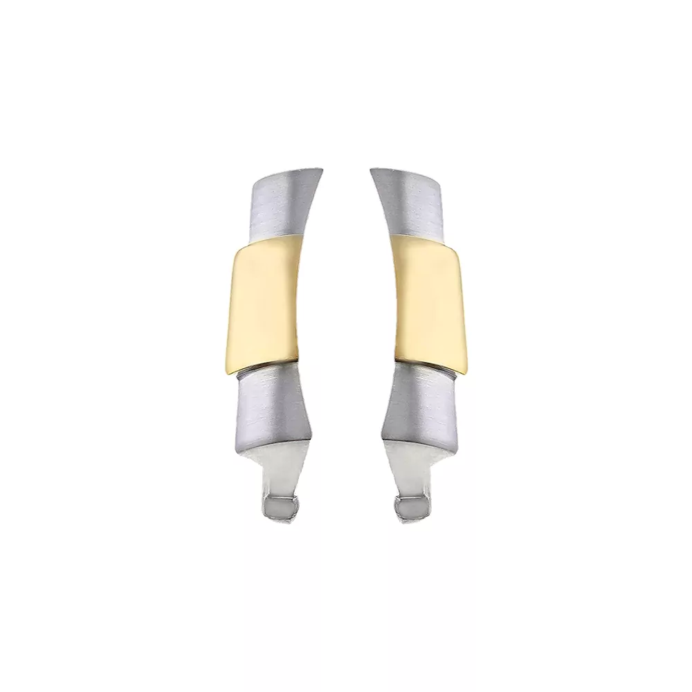 ROPXX-3 copy 4 Two-Tone Gold End Links for Rolex Submariner, GMT, Datejust 20, 21, 22mm Stainless Steel