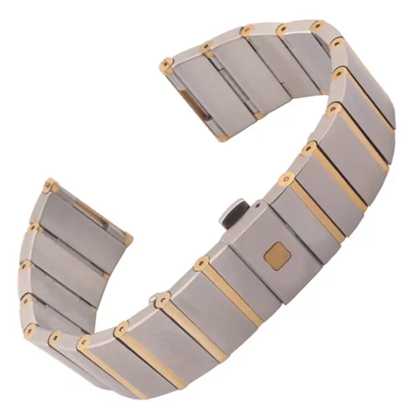 Qualit-Solide-Bracelet-En-Acier-Inoxydable-18mm-23mm-25mm-Gr-ce-Or-Rose-Montre-Bracelet-Pour-3 Two-Tone Gold Strap Bracelet for Omega Constellation - 17,23,25mm
