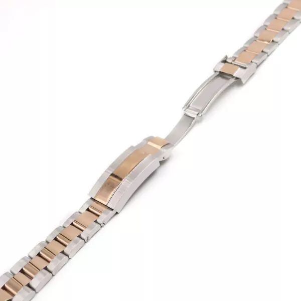 Bracelet-Replacement-Straps-for-Oyster-Rolex-Submariner-GMT-20mm-Rose-2-Tones-153338445407-3 Two-tone Rose Gold/Steel Strap for Rolex Submariner, GMT...