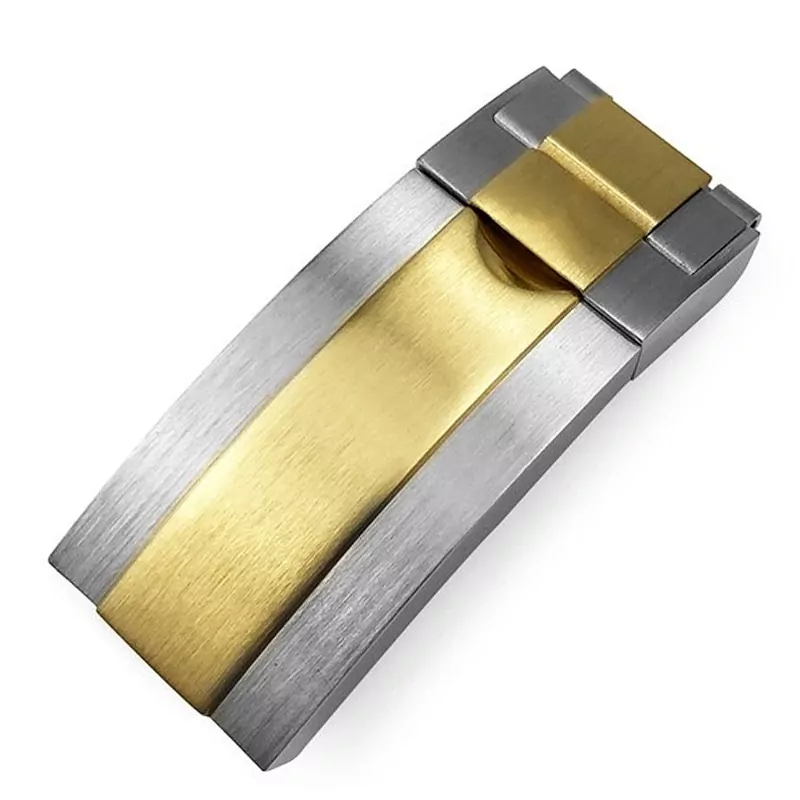 5_errure-de-glissement-de-boucle-de-pliag_variants-1 Two-Tone Steel & Gold Folding Clasp for Rolex Submariner, GMT I & II Stainless Steel - 16mm