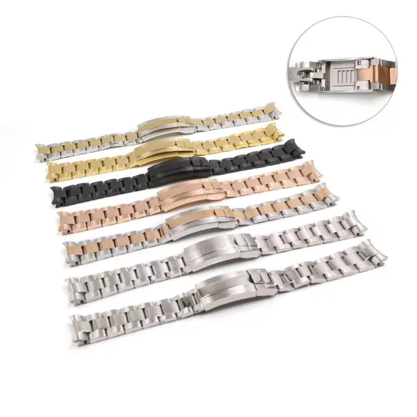 HTB1Dt0HaVzsK1Rjy1Xbq6xOaFXaI Rose Gold Strap Bracelet Glidelock for Rolex Submariner, GMT I & II - 20mm