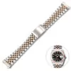 19-20-22mm-deux-tons-creux-extr-mit-incurv-e-solide-vis-liens-remplacement-Bracelet-5 Two-Tone Steel & Rose Gold Strap Bracelet Jubilee for Rolex Datejust 13,17,19,20mm Stainless Steel