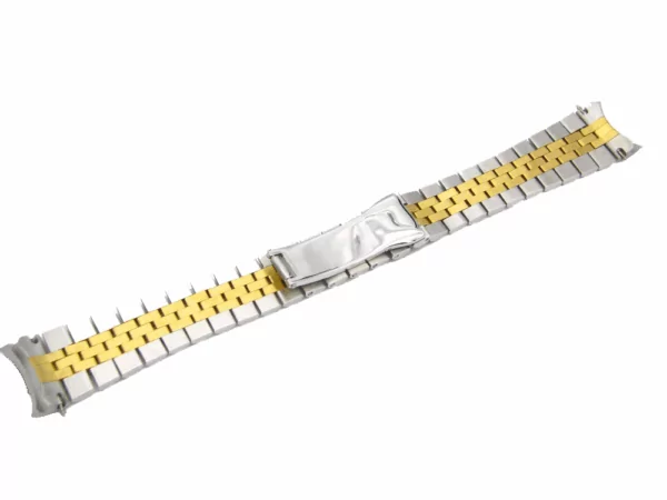 20mm-316L-En-Acier-Inoxydable-Silver-Jubilee-TwoTone-Or-Montre-Bracelet-de-Courroie-De-Bande-1 Two-Tone Steel & Yellow Gold Bracelet Jubilee for Rolex DateJust, Explorer…