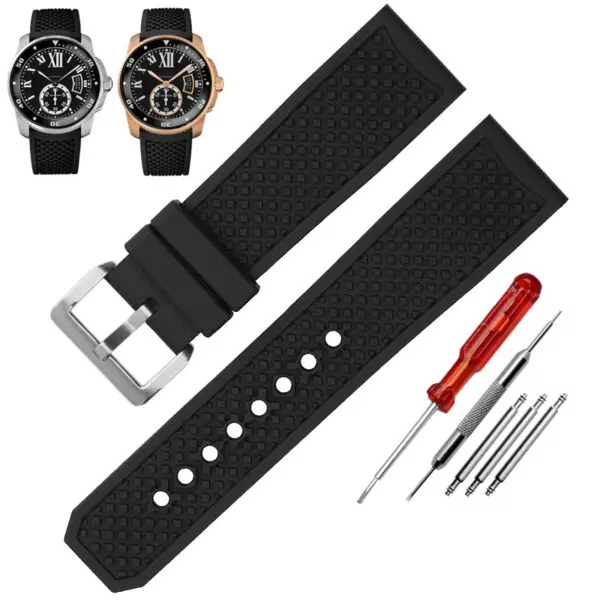 variant-image-6 Black Rubber Strap Bracelet for Cartier Caliber