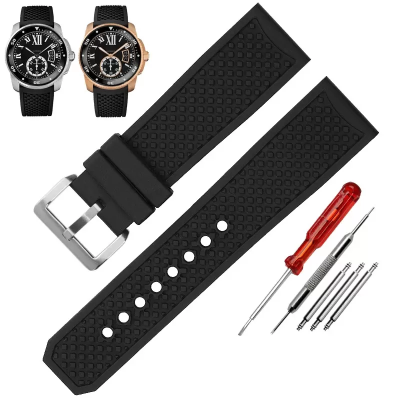 variant-image-6 Black Rubber Strap Bracelet for Cartier Caliber