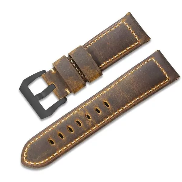 Vintage-Patina-vintage-Leather-Strap-Bracelet-for-Panerai-Luminor-Marina-24mm-DL-153338443628 Vintage Patina Horseback Leather Strap for Panerai Luminor, Marina...