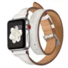 ouble-tour-pour-bracelet-de-montre-appl_main-1 White Double Tour Slim Band Apple iWatch Hermes In Leather