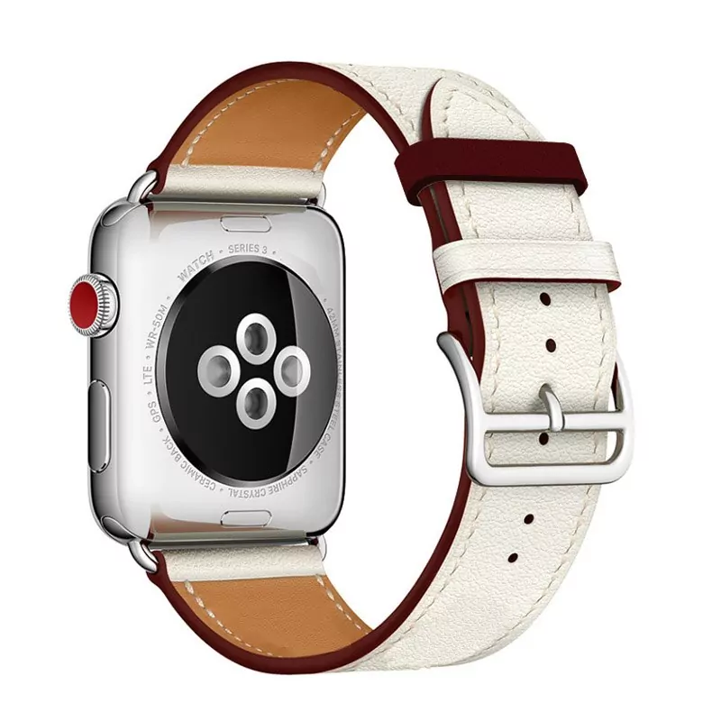 26_Bracelet-Double-Tour-pour-montre-Apple-s-rie-5-4-3-2-bracelet-pour-iWatch-Pulseira White & Red Strap Apple iWatch Hermes In Leather