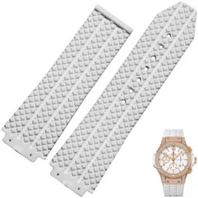 White Rubber Strap Bracelet for Hublot Big Bang