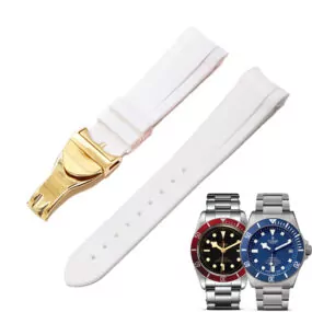 Hbddd42ffb707484caeff51d1c26a2cads White Rubber Strap for Tudor Black Bay, Pelagos, Heritage - 22mm