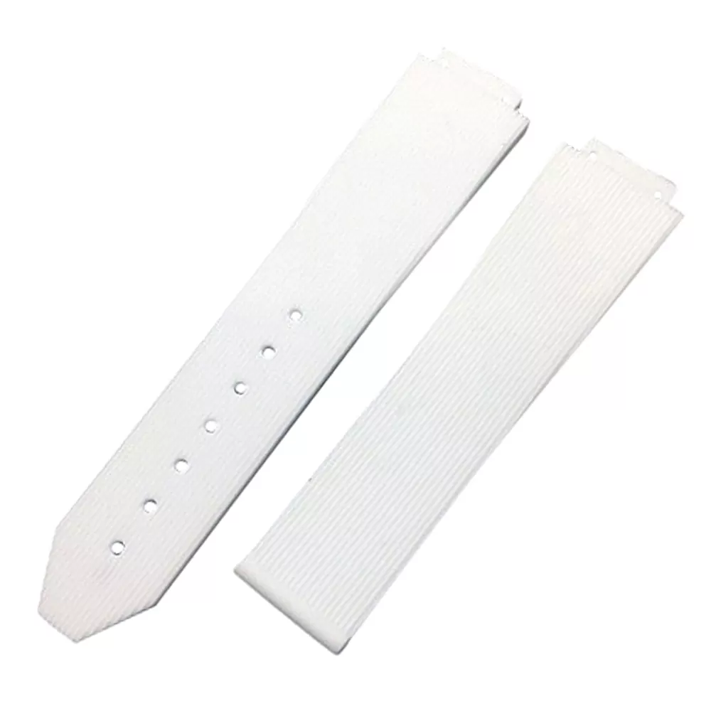 Untitled-1 copy 2 White Strap Band Hublot Big Bang Lady 21x15mm In Rubber